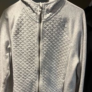 LL Bean women’s quilted zip up hoodie large